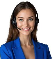 Agente con auriculares en la imagen de atención al cliente de 1win